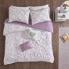 Metallic Printed and Pintucked Comforter, Twin/Twin XL