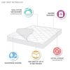 300 Thread Count Cotton Sateen Waterproof Mattress Pad, King size