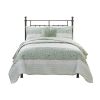 4 Piece Seersucker Quilt Set with Throw Pillow, Full/Queen