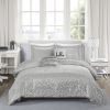 Metallic Triangle Print Comforter Set, Twin/Twin XL