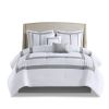 8 Piece Embroidered Comforter Set, Queen size
