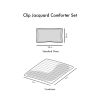 Clip Jacquard Comforter Set, Twin/Twin XL size