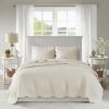 3 Piece Reversible Scalloped Edge Quilt Set, Full/Queen size