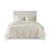 3 Piece Reversible Scalloped Edge Quilt Set, Full/Queen size