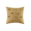 4 Piece Floral Comforter Set with Throw Pillow, Full/Queen
