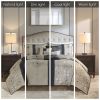 7 Piece Jacquard Comforter Set with Throw Pillows, King size