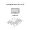 Striped Reversible Comforter Set, Twin/Twin XL