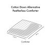 Cotton Down Alternative Featherless Comforter, King size