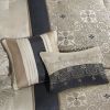 7 Piece Jacquard Comforter Set with Throw Pillows, King size