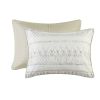 5 Piece Printed Seersucker Comforter Set with Throw Pillows, Full/Queen size