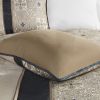 7 Piece Jacquard Comforter Set with Throw Pillows, King size