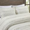 5 Piece Printed Seersucker Comforter Set with Throw Pillows, Full/Queen size