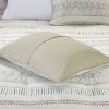 5 Piece Printed Seersucker Comforter Set with Throw Pillows, Full/Queen size